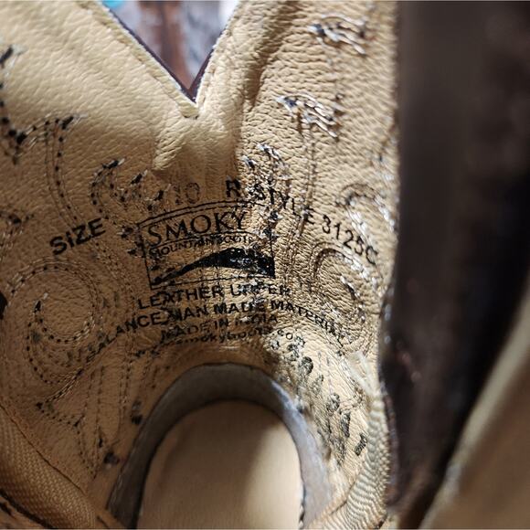 Childs leather boots size 10 by Smoky Mountain Boots - excellent condition - Picture 4 of 5